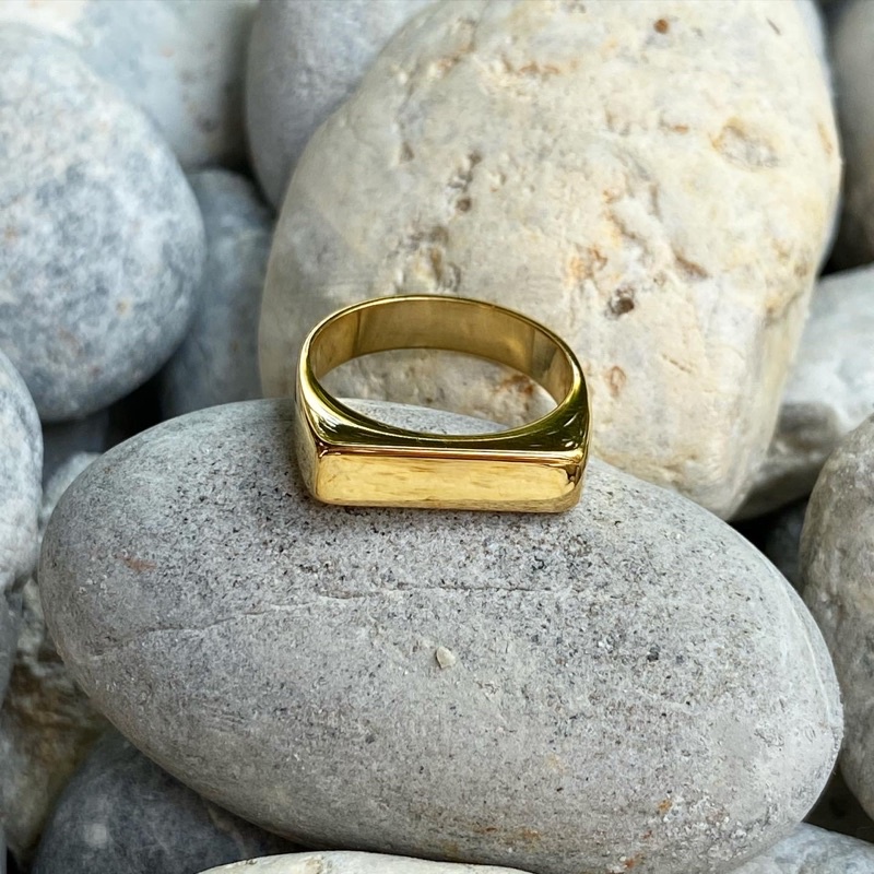 imean.store - Sharp gold ring แหวนงานไทเทเนี่ยมสีทอง - imean.store ...