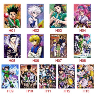 ภาพวาดโปสเตอร์ลายนกยูง Hunterxhunter Hxh Killua สําหรับตกแต่งผนังบ้าน