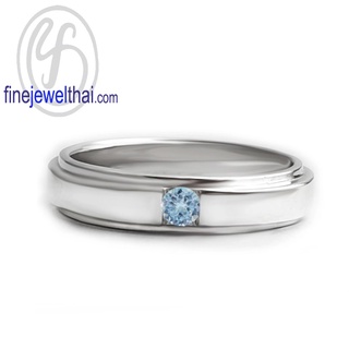 Finejewelthai-แหวนโทพาซ-โทพาซ-แหวนพลอย-แหวนเงินแท้-พลอยประจำเดือนเกิด-Topaz-Silver-Ring-Birthstone-R1418tp