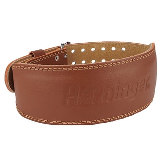 Harbinger 4 Padded Leather Belt - Brown M เข็มขัดยกน้ำหนัก ออกกำลังกาย ฟิตเนส