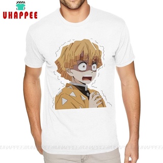 เสื้อยืด พิมพ์ลาย Demon Slayer Kimetsu No Yaiba Zenitsu ZoomOut Effect สําหรับผู้ชายS-3XL