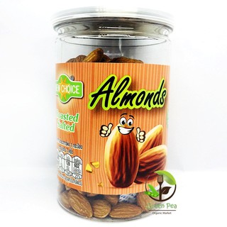 New Choice  อัลมอนด์อบ  280g Roasted Almond . , นิวช้อยส์  บรรจุกระป๋องรักษาคุณภาพ