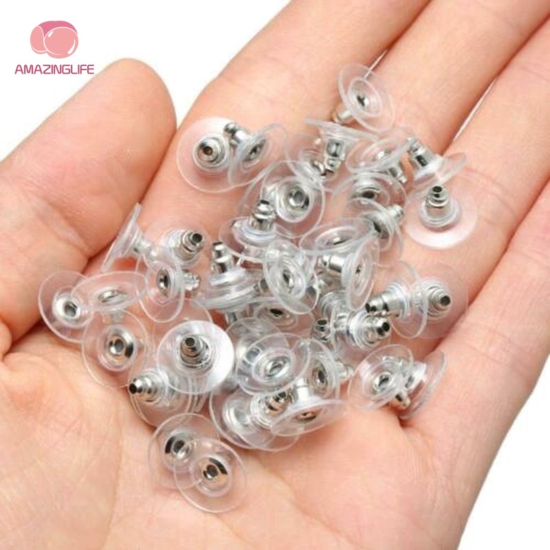 จุกยางซิลิโคนนิ่ม สําหรับปิดหู เครื่องประดับ DIY 30 100 ชิ้น ราคา ถูกที่สุด ดีลบีเคเค แกลเลอรีภาพที่ 5