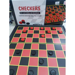 CHECKERS NO:O02 กระดานหมากฮอส แม่เหล็ก ขนาดมาตรฐาน 30x30 ซม.