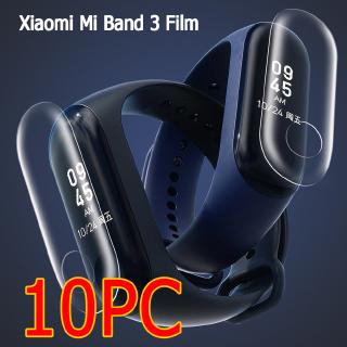 HOT SALE 10PC ฟิล์มกระจกนิรภัยกันรอย Xiaomi Mi Band 3 Tempered Belt hole Screen Film