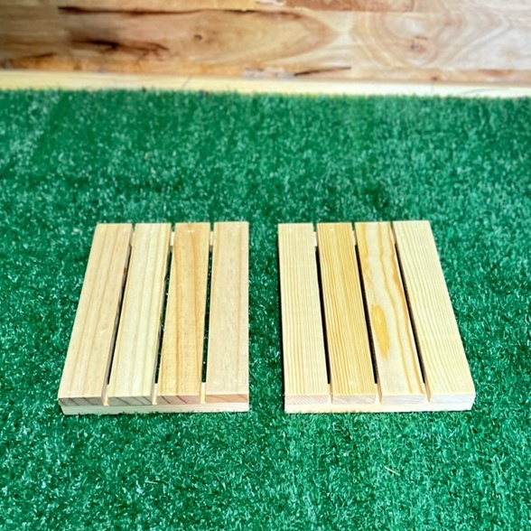 BS21-1 ไม้พาเลท รองกระถางต้นไม้ แบบซี่ ต้นกระบองเพชร ต้นไม้ด่าง สิ่งของโชว์ต่างๆ ขนาดกxยxส15x20x2.4cm. - รูปที่ 3