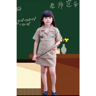 ชุดคุณครูเด็กหญิงคอปกฮาวาย
