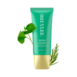 BREYLEE Tea Tree Facial Cleanser 100g จลล้างหน้า ที ทรี เจลล้างหน้าลดสิว สูตรช่วยลดสิว และควบคุมความมัน บอกลาปัญหาสิว