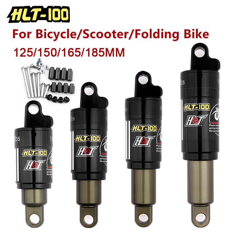 Hlt100 จักรยานเสือภูเขา Damping น้ํามันฤดูใบไม้ผลิโช้คอัพ E-bike Snowmobile โช้คอัพด้านหลัง 125/165 มม.750/850/1000lbs