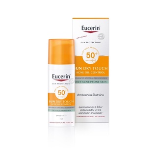 EUCERIN ครีมกันแดดสำหรับผิวเป็นสิว ซันดรายทัชออยล์คอนโทรลเฟซ SPF 50 PA+++ 50ml