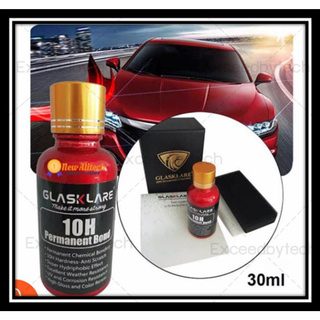 Exceed GLASKLARE 10H คุณภาพเยอรมัน Germany น้ำยาเคลือบแก้วสูตรเข้มข้น (30ml) 10H-G