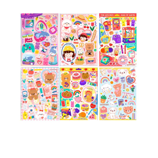 สติ๊กเกอร์ ไดคัท กันน้ำ ลอกแล้วติดได้เลย Sticker die-cut x New [รหัสF]