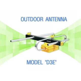 Mastersat SAMART D3E เสาอากาศทีวี ดิจิตอล + สาย10เมตร+ ขาจับ เสาอากาศภายนอก คมชัด รับสัญญาณได้ไกล ราคาประหยัด อุปกรณ์ครบ