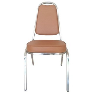 OK&amp;MShop เก้าอี้จัดเลี้ยง รุ่น Banquet Chair01S(A)โครงขาชุบ-เบาะสีกากี