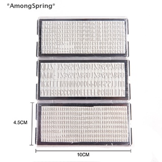 [[AmongSpring]] แสตมป์ตรายาง ลายตัวอักษร 3 มม. 4 มม. 6.4 มม. DIY อุปกรณ์เสริม สําหรับเขียนชื่อ [ขายดี