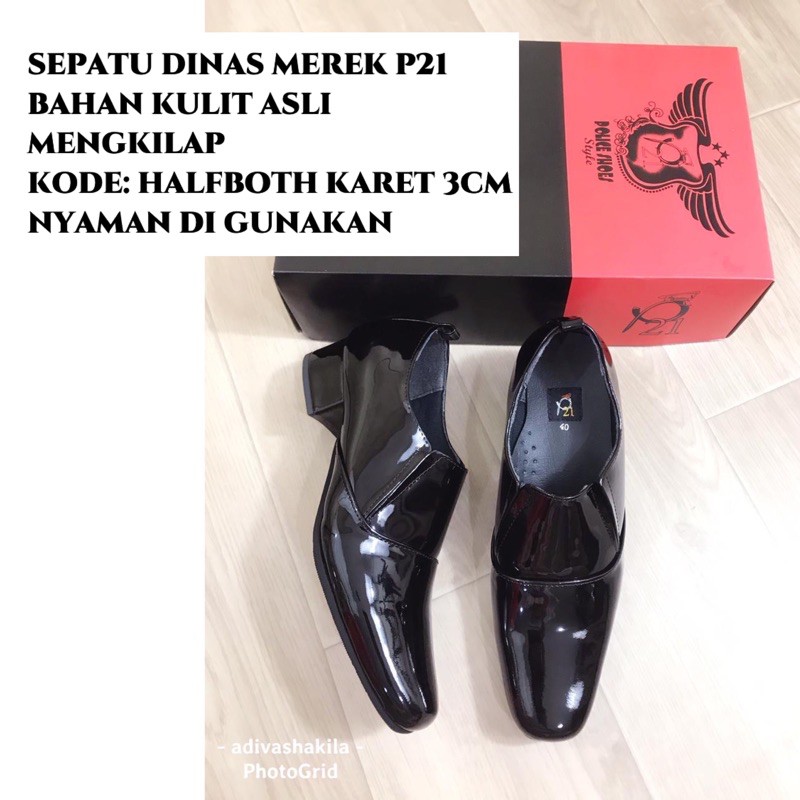 POLWAN SAPOL PP WARA KOWAD KOWAL SERVICE รองเท้า P21 HALFBOOT 3 ซม.
