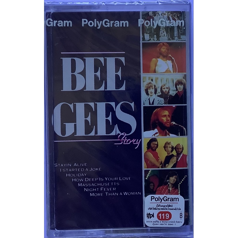 Cassette Tape เทปคาสเซ็ตเพลง Bee Gees อัลบั้ม Story รวม 20 เพลงฮิต ลิขสิทธิ์ ซีล