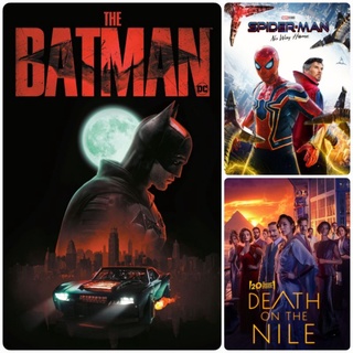 DVD หนังใหม่-แอคชั่น ☆The Batman☆Spider-Man NoWayHome☆DeathOnTheNile รวม 3 เรื่อง #แพ็คสุดคุ้ม (ดูพากย์ไทยได้-ซับไทยได้)