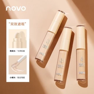 5406(ใหม่/แท้) คอนซีลเลอร์เนื้อลิควิด หัวฟองน้ำ ปกปิดรอยดำ รอยสิว ใต้ตาคล้ำ กันน้ำ ติดทน novo liquid Soft concealer
