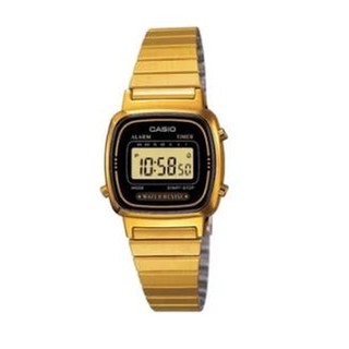 Casio Standard นาฬิากาข้อมือสุภาพสตรีสีทอง สายสแตนเลส รุ่น LA670WGA,LA670WGA-1DF