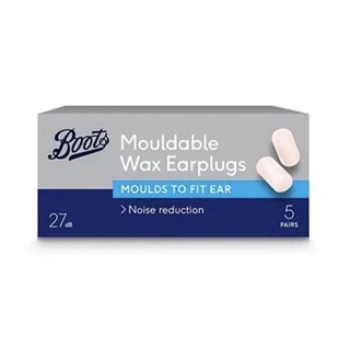 ที่อุดหู boots earplugs muffles wax กันเสียงกรน ลดเสียง กันเสียงรบกวน 5 คู่