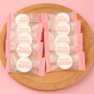 ❤︎อันละ1บาท ผ้าไหม mask พอกหน้า หน้ากากบีบอัด DIY หน้ากาก หน้ากากกระดาษ ปุ่มหน้ากาก
