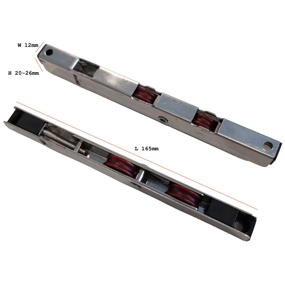 พร้อมส่ง !!! ล้อบานเลื่อน คู่ (สแตนเลส SS430) บานประตูห้องน้ำ ห้องนอน UPVC PCV อลูมิเนียม Sliding do