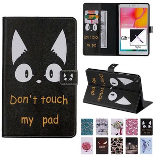 เคสหนังแบบมีฝาพับสําหรับ Samsung Galaxy Tab A 8 . 0 2019 T290 T295 Sm - T295