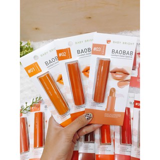 Baby Bright Baobab Comfort Moist Lipstick 3.6g (1 ชิ้น) ลิปสติกเนื้อมอยส์ เม็ดสีชัด สีสวยสดใส บำรุงริมฝีปาก ฉ่ำ