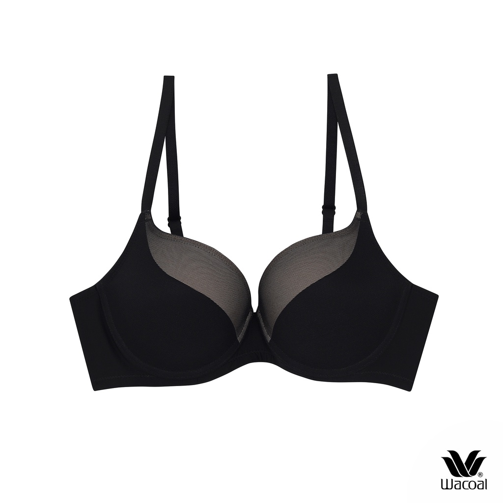 Wacoal Push Up Bra เสื้อชั้นใน เสริมฟองน้ำ รุ่น WB5P31 สีดำ (BL)