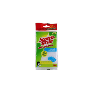 Scotch-Brite® สก๊อตช์-ไบรต์® ฟองน้ำพร้อมตาข่าย แพ็ค2ชิ้น Spongenet Double Pack