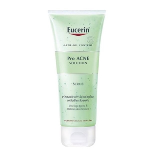 ✅ Eucerin Pro Acne Solution Scrub 100ml. สครับขัดและทำความสะอาดผิวหน้าเพื่อลดปัญหาสิว ช่วยลดสิ่งอุดตัน