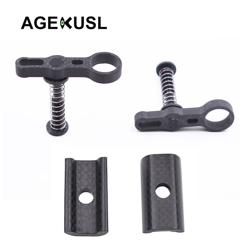 แคลมป์บานพับและแผ่นคันโยกสำหรับจักรยาน แบบผ้าคาร์บอน