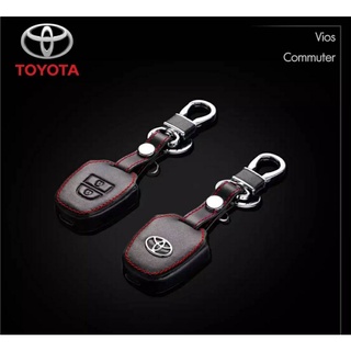 PR ซองกุญแจหนัง โลโก้โลหะ TOYOTA VIOS COMMUTER