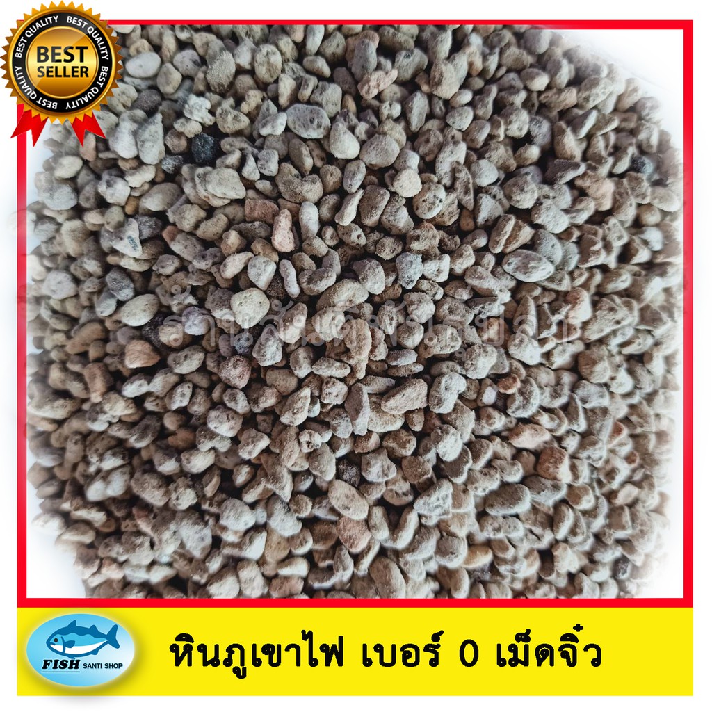 หินภูเขาไฟเม็ดเล็ก เบอร์0 หินผสมดินปลูกแคตตัส
