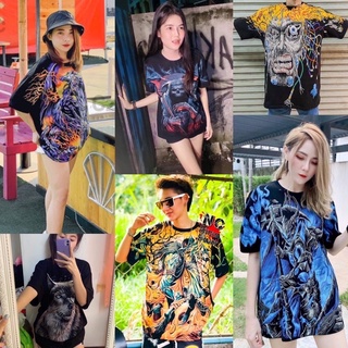 𝘖𝘝𝘗 โอเวอร์ปริ้น เสื้อยืดสกรีนลายหน้าเดียว