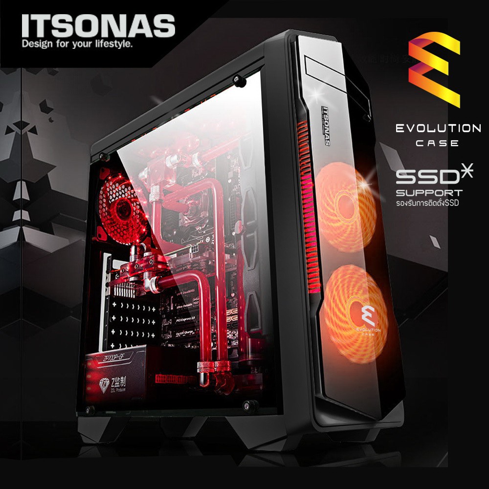 รายละเอียดสินค้า คอม เล่นเกม ทำงานหนัก intel core I7 GTX 1050ti Ram 8gig