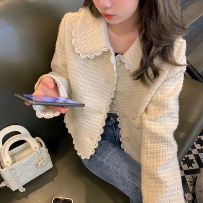 ผ้าทวีด เสื้อสูท​ เสื้อคลุมผ้าทวิต มี 1 สี ใส่สวยดูแพงทันที เสื้อคลุม งานจริงสวยมาก