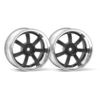 HPI 3324 RAYS GRAM LIGHTS 57S-PRO 26mm WHEELS CHROME/GUNMETAL (9mm OFFSET)