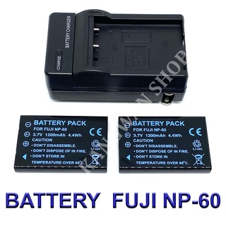 FNP-60 / FNP60 / NP60 / NP-60 Battery and Charger for Fujifilm FinePix 50i,601,F401,F401 Zoom,F410,F410 Zoom,M603