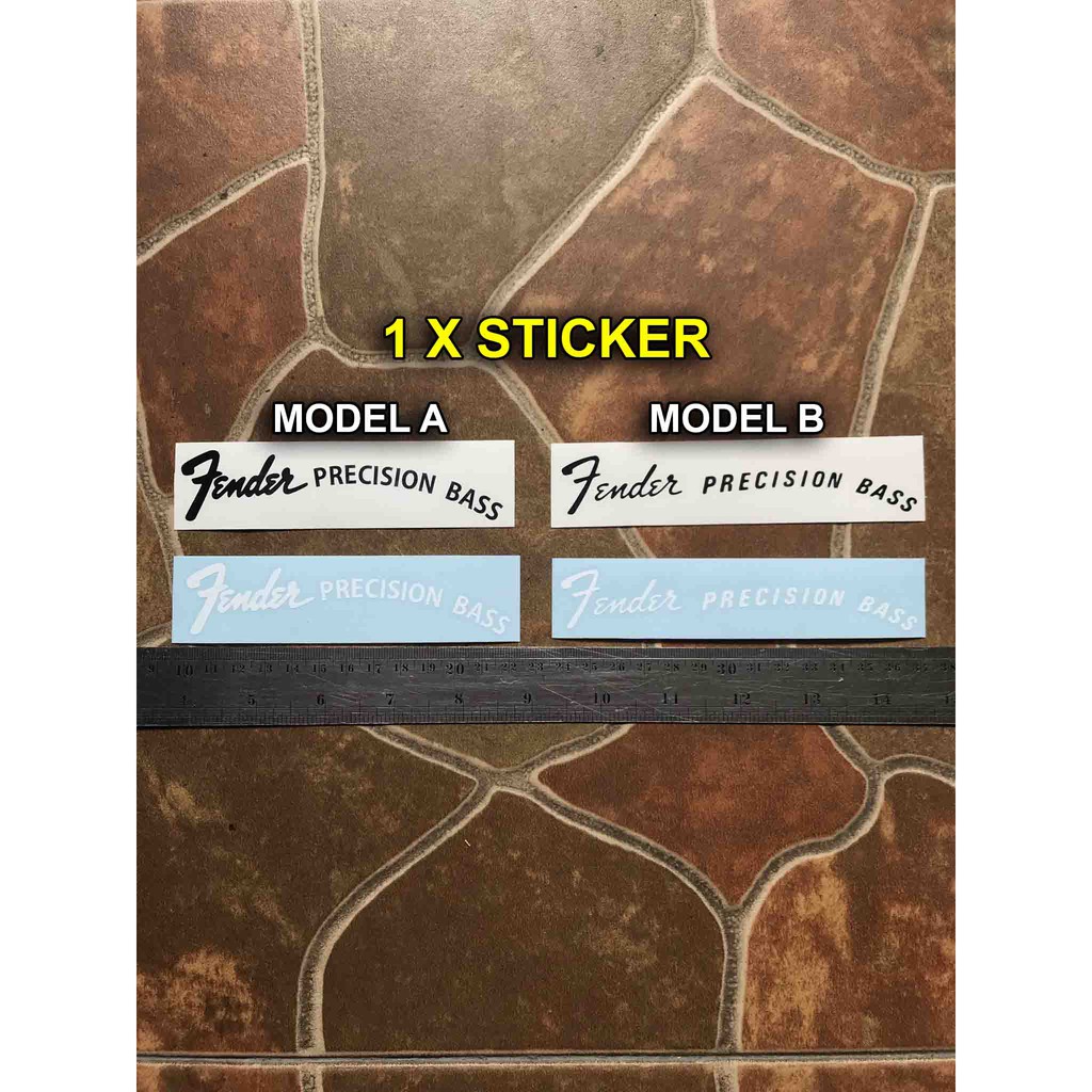 Fender Precision Bass Guitar Headstock Electric Decal กีต้าร์โปร่ง กีต้าร์โปร่งคลาสสิก Fretless