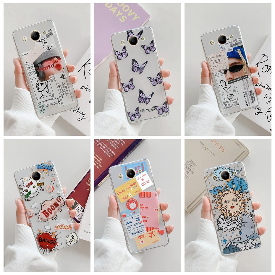 เคสโทรศัพท์ซิลิโคน Tpu สําหรับ Huawei Y3 ( 2017 ) Huawei Y3 ( 2018 ) Cor - L02 Cor - L22 Cag - L02