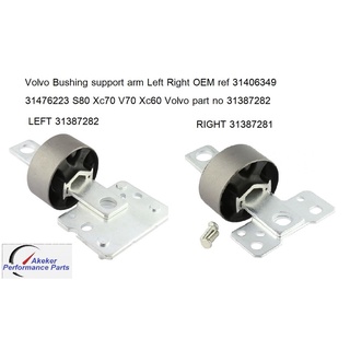 Bush support arm Left Right OEM ref 31387281 31387282 Volvo Ford Mondeo S-max GalaxyS80 S60 Xc70 Xc60 V70 V60