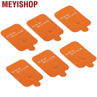 Meyishop 10pcs Snap Electrode Pad Reusable Replacement Patch Accessory for TENS Massager Orange