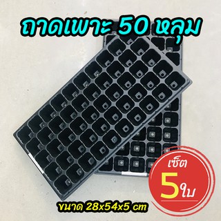 Local ฟาร์มสุข (เซ็ต 5 ใบ) ถาดเพาะ 50 หลุม ถาดเพาะชำ ถาดเพาะกล้า ถาดเพาะเมล็ด (Seed Tray)