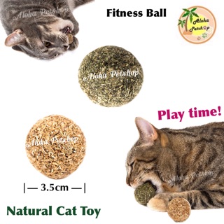 Natural Cat Toy Fitness Ball 3.5cm🐱ของเล่นแมวสุดฟิน ลูกบอลมาทาทาบิ, ลูกบอลแคทนิป 3.5cm. มากันเป็นลูกๆเบย