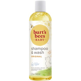 Burts Bees Baby Bee Shampoo &amp; Wash แชมพูเด็ก สบู่เหลวอาบน้ำเด็ก สูตรอ่อนโยน 354.8 ml