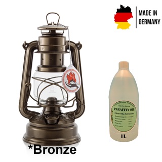 ตะเกียงรั้ว Feuerhand baby special 276 สีพิเศษ Bronze พร้อมน้ำมันพาราฟิน