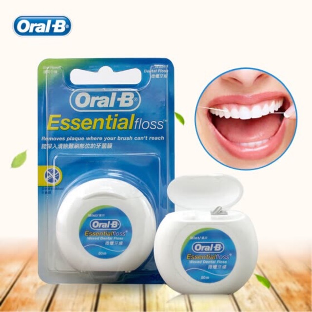 Oral-B Dental Floss Mint 50m ของแท้ (จำกัด 10 ชิ้น/ออเดอร์)