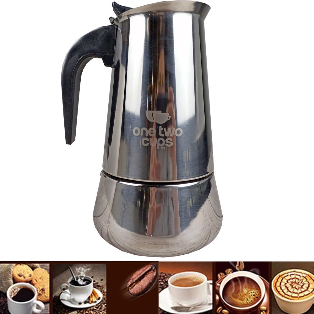 เครื่องชงกาแฟ Moka Pot 450 มล. 9 ถ้วย หม้อกรองชา
